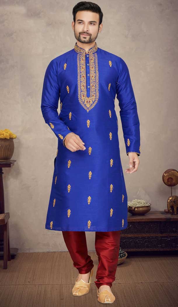 Blue Casual Kurta Pajama hotsell for men / plus size available