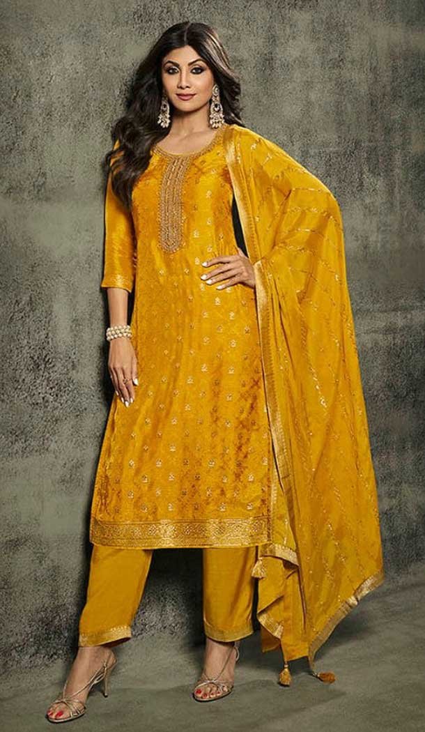 Festival Special Indian Ethnic Salwar Kameez Latest Designer Dhoti Kurta For Women & Girls Yellow Rayon Partywear Top Bottom newest Suit Dresses