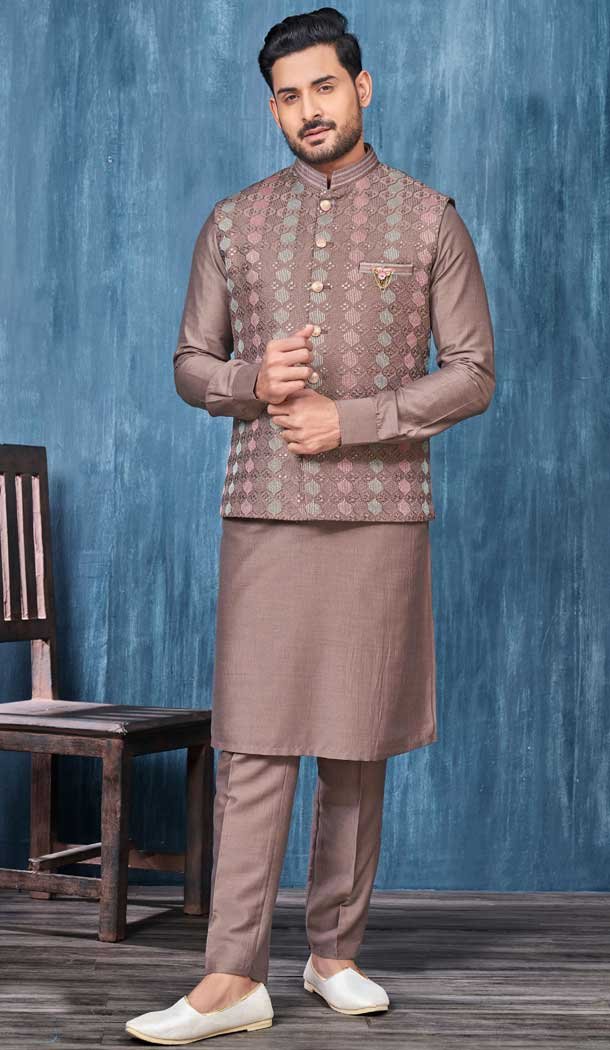 Brown Kurta Pajama for men outlet / plus size available