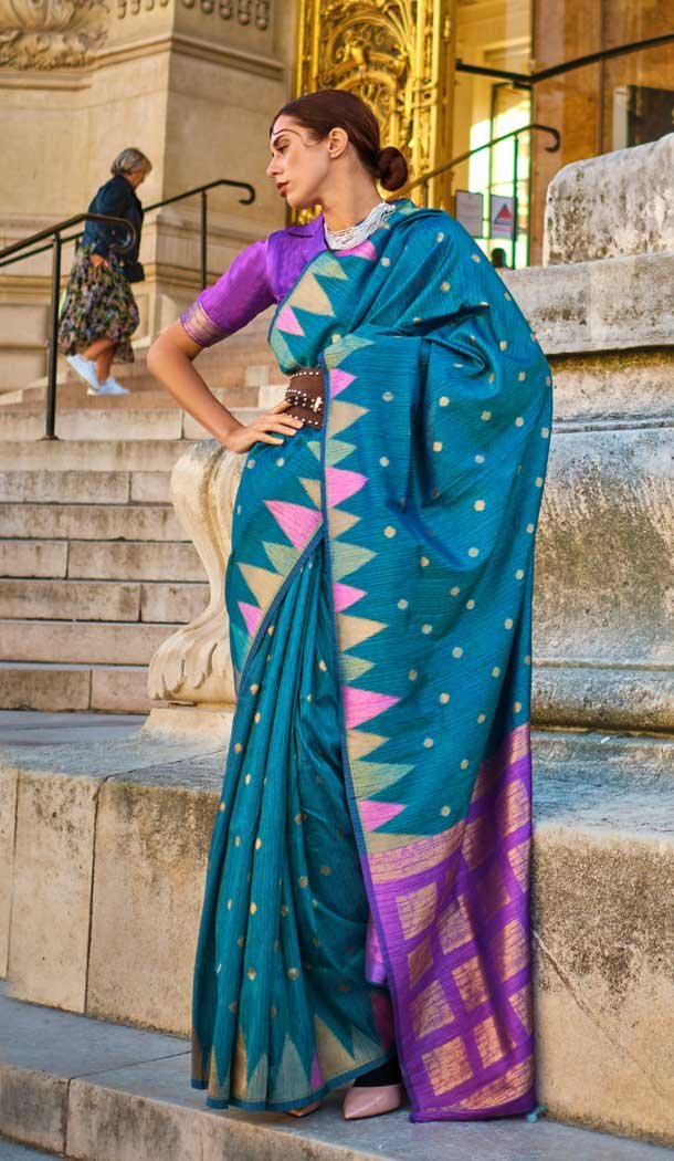 Navy blue party wear saree hotsell