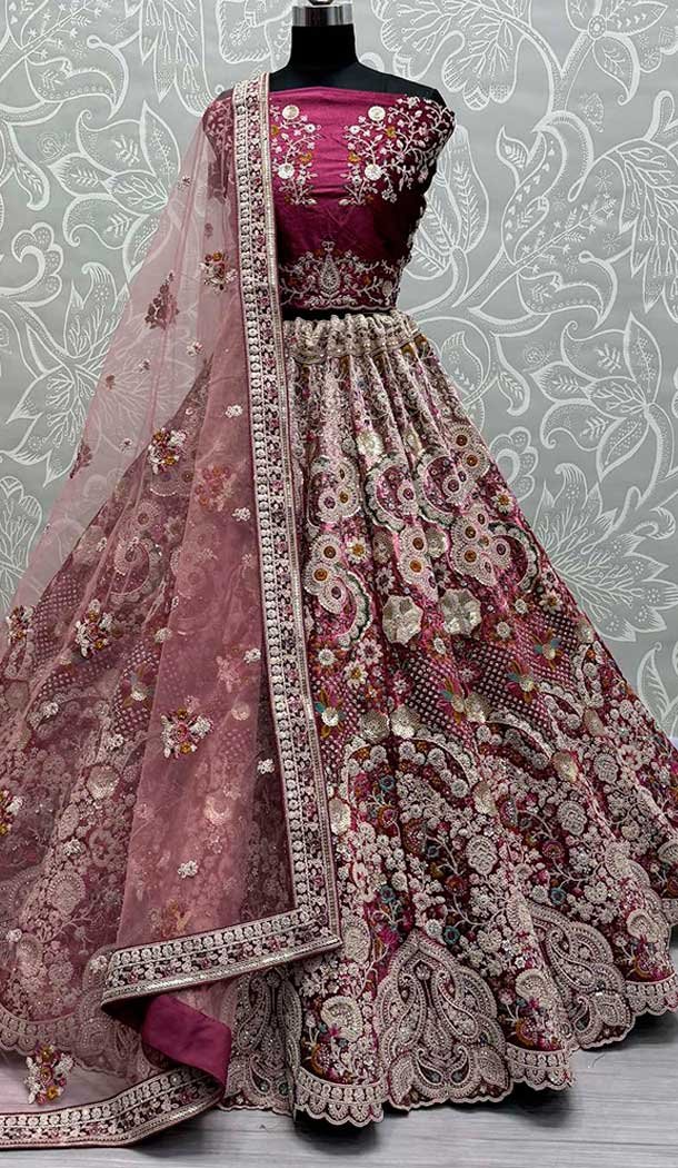 Grand Zardosi online Work Lehenga Set - Size 38