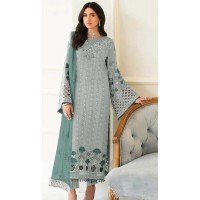 Fox Georgette Embroidered Pakistani Style Salwar Kameez In Light Sea Green - 10250192985