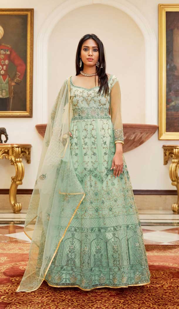 Beautiful pretty gorgeous and good looking after wearing the heavy designer soft-net and embroidery top salwar suit