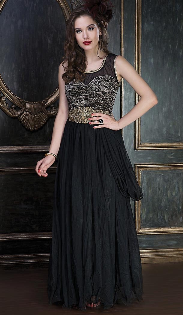 Buy Party Wear Net Gowns Online Shopping Heenastyle FH497876164 Heena Style