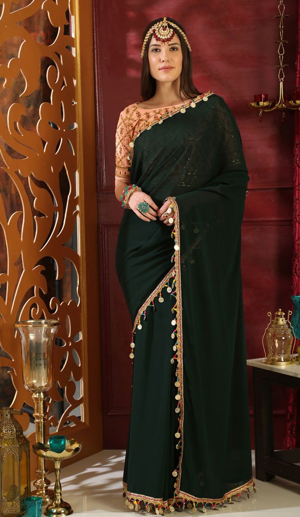 saree gown for plus size