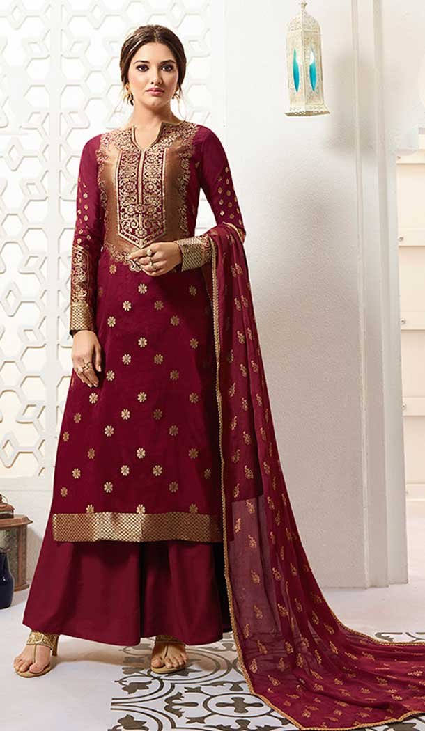 banarasi evening gown