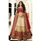 Ethnic Off White Color Satin Silk Designer Bridal Wedding Lehenga Choli -704487696