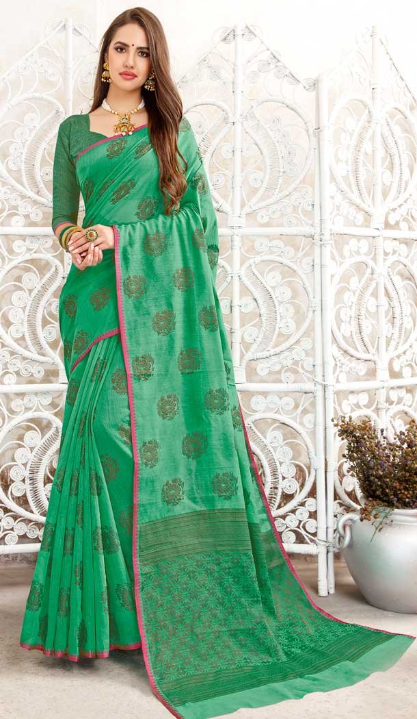 party wear linen sarees