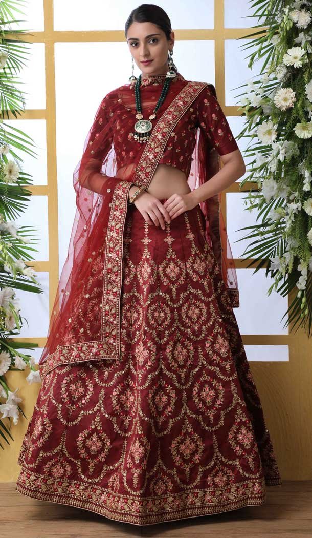 reception wear lehenga