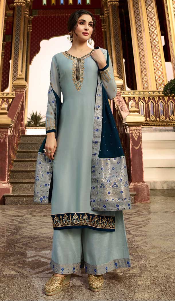 plazo suit for eid