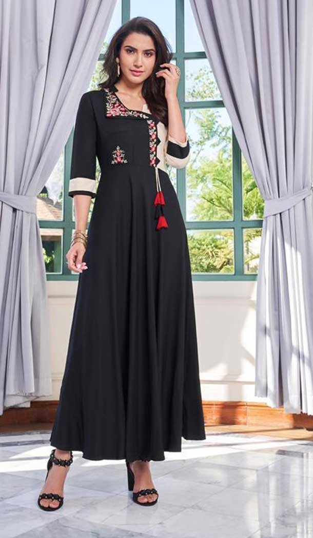 designer party wear long kurtis