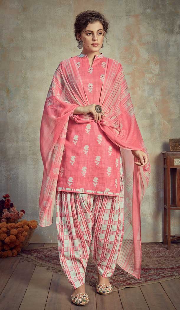 light pink punjabi suit