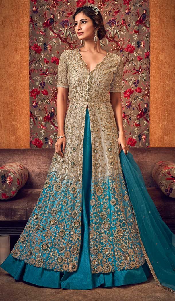 indo western gown party wear