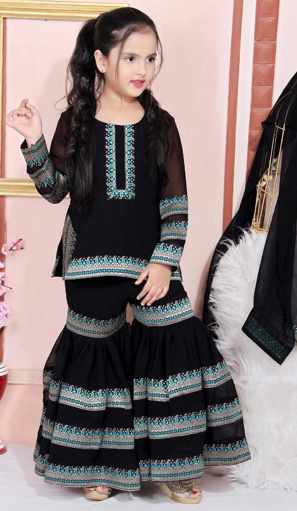 sharara suit for girl