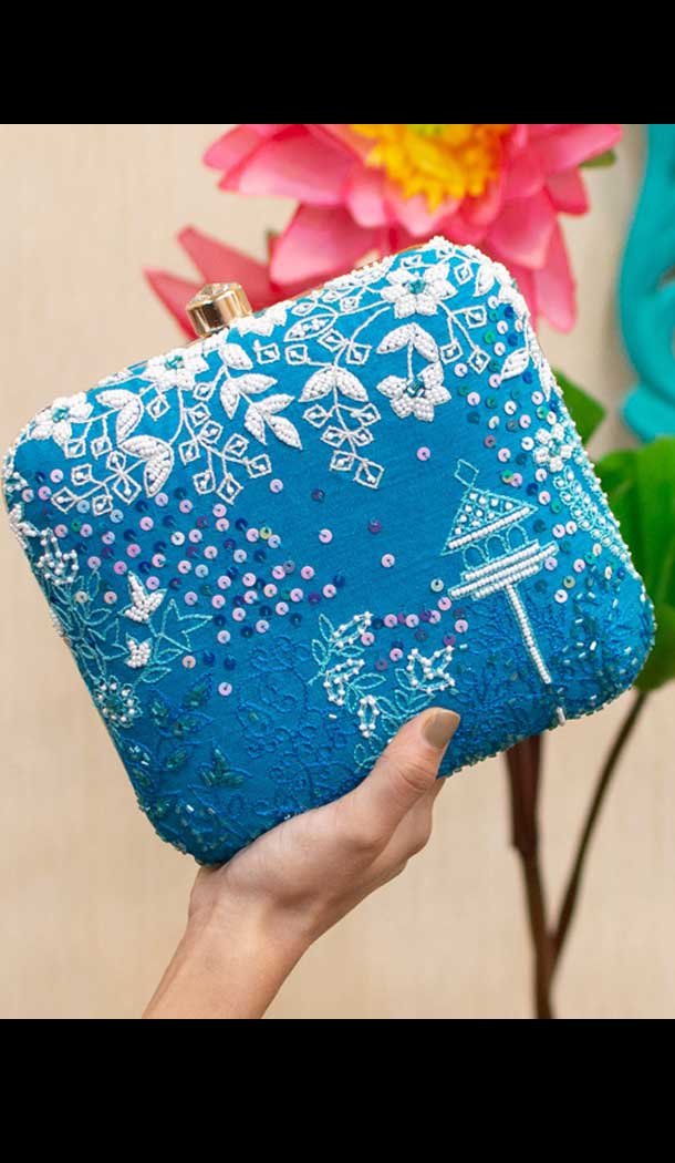 Womens Clutch Bags Ladies Celebrity Style Feather Clutch Box Handbags