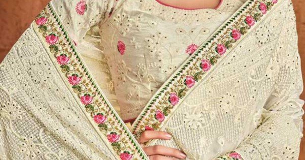 Bridal Wedding Saree Work Design Heenastyle