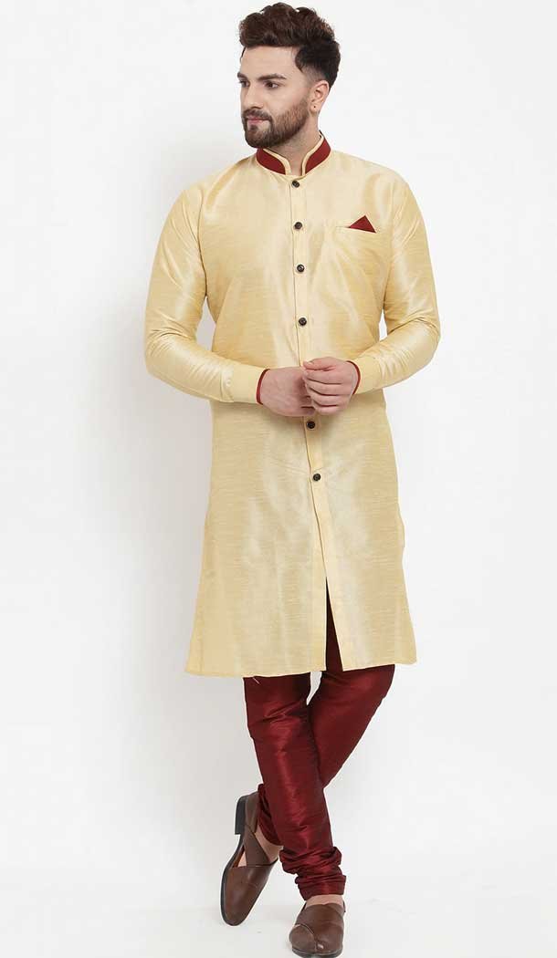 Cream orders Kurta Pajama for men / plus size available