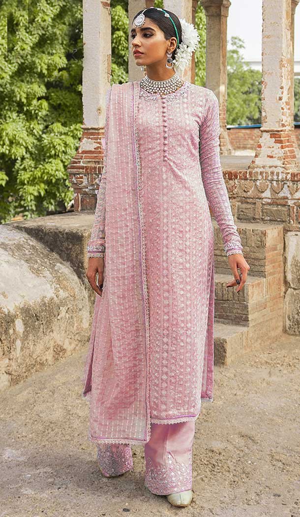 light pink colour ka suit