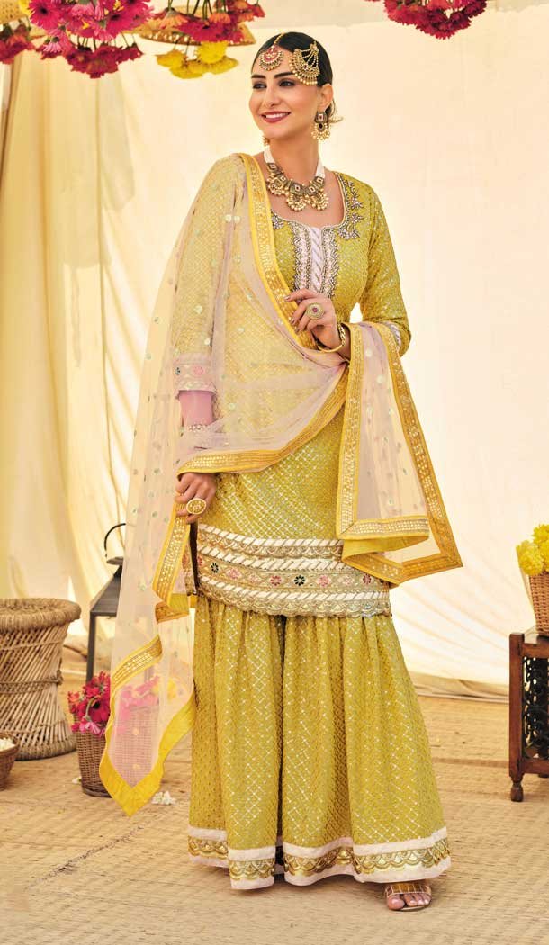 sharara suit dulhan