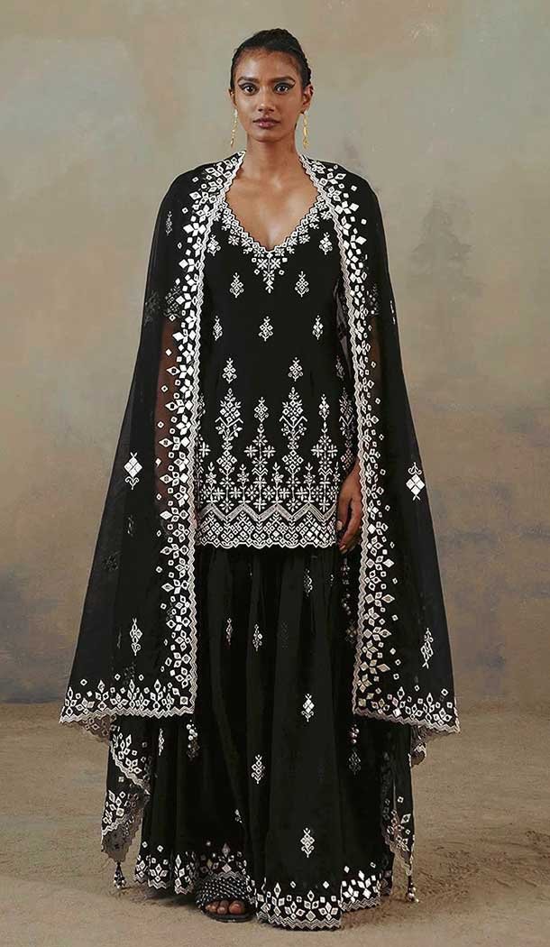 Heavy embroidered palazzo suits hotsell