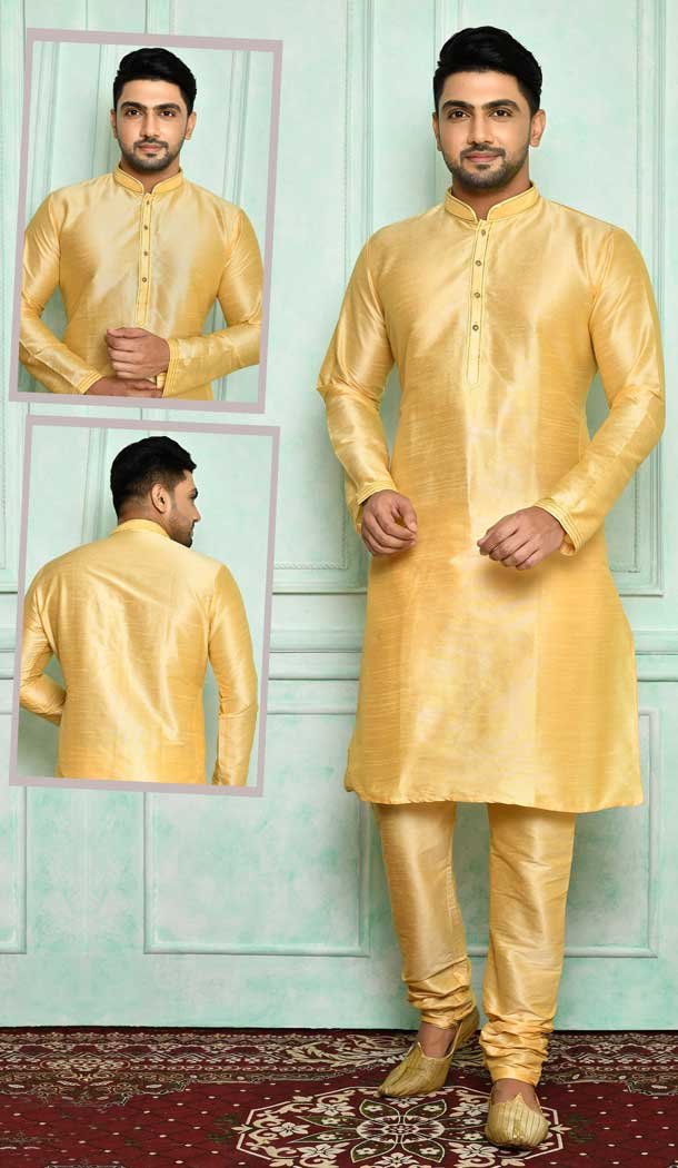 Yellow Kurta Pajama hotsell for men / plus size available