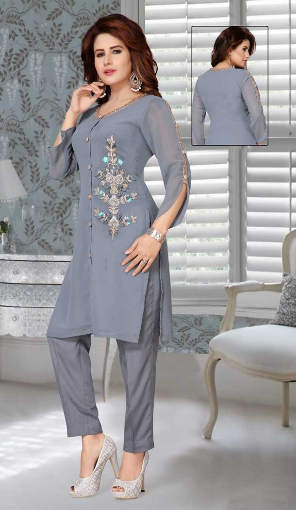 Grey party wear dresses hotsell