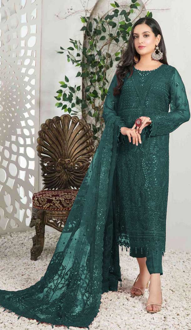 Enhance your beauty after wearing the selling Heavy Fox Georgette With Multi Coding Work designer salwar suit