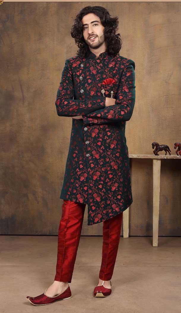 Imported in Multi Color Designer Readymade Men’s Indo-Western -6817172433