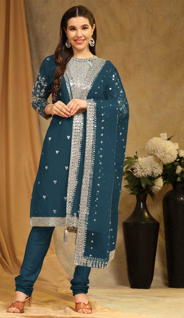 Morpichh Faux Georgette Embroidery Work Casual Wear Pakistani Salwar Suit – 8154180767